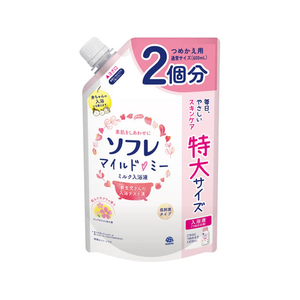 アース製薬 ソフレ マイルド・ミー ミルク 和らぐサクラの香り つめかえ 1200mL FCK649C-イメージ1