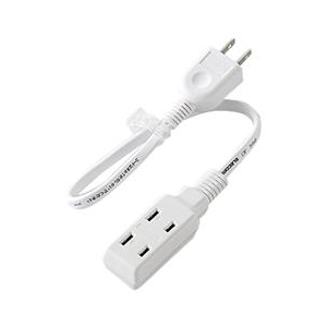エレコム モバイル電源タップ(3個口・0.3m) ホワイト T-M303WH エレコム モバイル電源タップ(3個口・0.3m) ホワイト T-M303WH