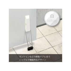 マグエックス マグネットドアストッパー ゼロスライド 白 FC448ST-MDZR-W-イメージ2