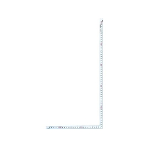 トラスコ中山 JISシルバー曲尺同厚サイズ30cm 長辺320mm／短辺160mm151.4cm表示同厚両面 FC445JU-4150821-イメージ1