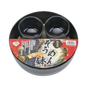 パール金属 風味処 そうめん鉢･猪口 4個セット (PCすのこ付) HB5804ｿｳﾒﾝﾊﾁﾁﾖｺｾﾂﾄ-イメージ1