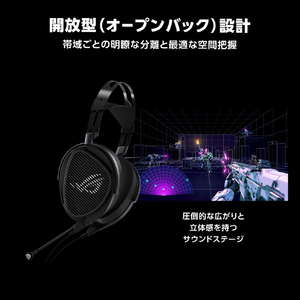 ASUS ROG Kithara Gaming Headset ブラック ROG/KITHARA/BK-イメージ4