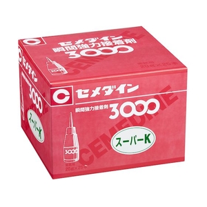 セメダイン 瞬間接着剤 3000スーパーK 20g AC-020 ボトルタイプ透明2020秒0.2 FC933FG-4213556-イメージ4