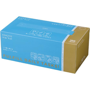 コクヨ HibiFull くり返し使える丈夫なペーパータオル 100枚 FCE439U-KHF-SP202-イメージ1