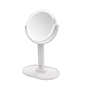 オルゴ スマホスタンド付き LED ミラー VENUSiS ホワイト VML-4200-5X(W)-イメージ1