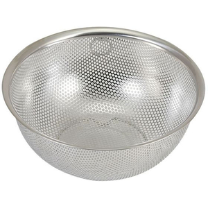 リバティーコーポレーション ステンレス製 パンチングザル 18cm 足付 FCE340W-LD-387-イメージ1
