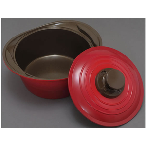 アイリスオーヤマ 無加水鍋 20cm レッド FC27490-MKSS-P20-イメージ2