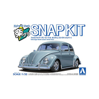 アオシマ 1/32フォルクスワーゲン ビートル カスタム(ストラトシルバー) Aﾗｸﾌﾟﾗ20CUSSﾋﾞ-ﾄﾙCSｼﾙﾊﾞ-