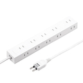 サンワサプライ 電源タップ(2P・10個口・5m) 強力ネオジムマグネット シャッター付 ホワイト TAP-2210-5W