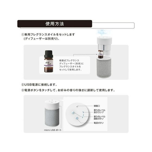 カーメイト ブラング フレグランスオイル プレミアムホワイトムスク FCD4961-L10017-イメージ3