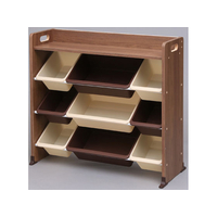 アイリスオーヤマ 天板付キッズトイハウスラック ブラウン FC06997-TKTHR-39