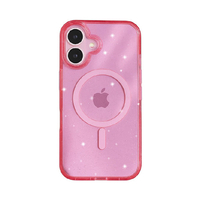 COCO　CASE iPhone 17用スパンコールクリアケース ピンク 1846-17-PINK
