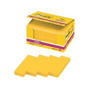 3M ポスト・イット ノート 強粘着 エコノパック 75×25mm ビビットイエロー 20冊 FCB6566-5001SS-YN-イメージ2