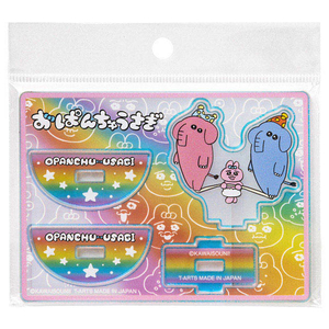 タカラトミーアーツ おぱんちゅうさぎ/ゆらゆらアクリルスタンド/おぱんちゅうさぎ(サーカス) ｵﾊﾟﾝﾁﾕｳｻｷﾞｱｸﾘﾙｽﾀﾝﾄﾞｻ-ｶｽ-イメージ4