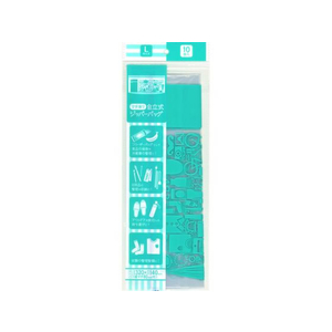 コア スタンディングジッパーバッグ Lサイズ マチ付き 10枚 FCR5506-KP102-イメージ1