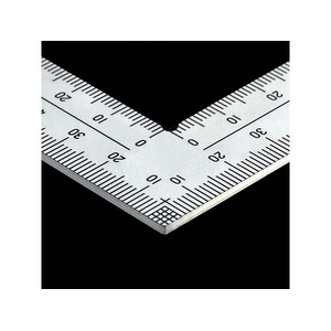 トラスコ中山 JISシルバー曲尺厚手広幅サイズ30cm 長辺320mm／短辺160mm202mm表示厚手広巾両面 FC446JU-4150848-イメージ3
