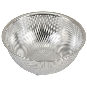 リバティーコーポレーション ステンレス製 パンチングザル 21cm 足付 FCE341W-LD-388-イメージ1