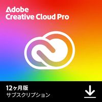 アドビシステムズ Adobe Creative Cloud Pro個人版 DLCREATIVECLOUDPRO12MHDL