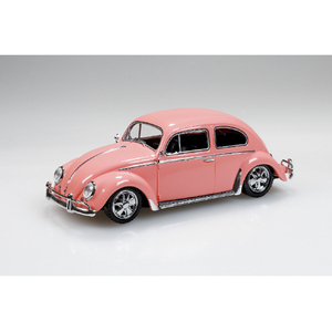 アオシマ 1/32フォルクスワーゲン ビートル カスタム(コーラルピンク) Aﾗｸﾌﾟﾗ20CUCPﾋﾞ-ﾄﾙCCﾋﾟﾝｸ-イメージ2