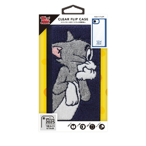 PGA iPhone 16e用クリアフリップケース トム PG-W25KCF01TOM-イメージ1