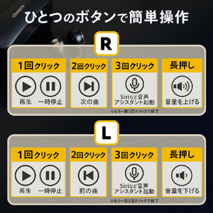 cheero フルワイヤレスイヤホン Wireless Open Earphones Smart ゴールド CHE-645-GO-イメージ6