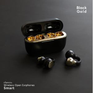 cheero フルワイヤレスイヤホン Wireless Open Earphones Smart ゴールド CHE-645-GO-イメージ8
