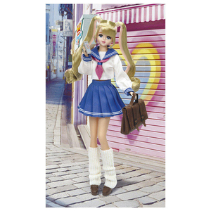 #Liccaのフレンドドールとして復活した#ジェニーの待望の制服ドールが登場!セーラー服をキュートに着こなします。 ●セーラー服に、ルーズなレッグカバーや学生カバンで平成レトロ感をミックス! ●ブロン