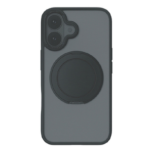 COCO　CASE iPhone 17用360°回転するリング付きマットケース ブラック 1847-17-BLACK-イメージ2