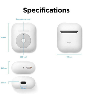 elago AW6 CASE for AirPods /AirPods 2nd Charging / AirPods 2nd Wireless ホワイト EL_APACSSC6B_WH-イメージ5