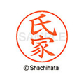 シヤチハタ ネームペン用ネーム シルバー 既製 氏家 FC46151-X-GPS-0380