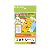 エレコム フォトシール 80枚(16面×5シート)入り 80枚(16面) EDT-PSK16