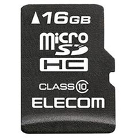 エレコム データ復旧高速microSDHCメモリーカード(Class 10・16GB) 防水仕様 MF-MSD016GC10R