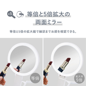 オルゴ 3WAY LEDミラー VENUSiS グレー VML-4100-5X(H)-イメージ4