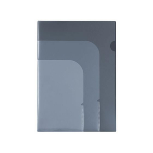 ナカバヤシ filemo 3ポケットホルダー A4 ダークグレー FC526ST-CHT-A4-DGY-イメージ1