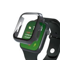 トリニティ Apple Watch SE/6/5/4(40mm)用高透明 ガラス一体型PCケース ブラック TR-AW2240-GLPC-CCBK