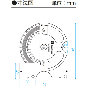 ＳＫ アングルプロトラクター SK アングルプロトラクター AP-130-イメージ2