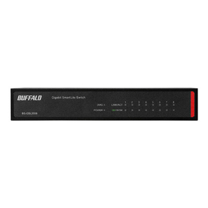 BUFFALO 法人向け Giga対応 Layer2 スマートLiteスイッチ 8ポート ブラック BS-GSL2008-イメージ1