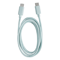 イツワ商事 USB Type-C to C 充電通信ケーブル(1m) ブルー MTCD2302BL