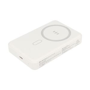 オウルテック ワイヤレスモバイルバッテリー 10000mAh 準個体 ホワイト OWL-LPB10025MG-WH-イメージ1