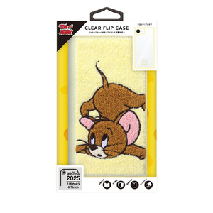 PGA iPhone 16e用クリアフリップケース ジェリー PG-W25KCF02JER-イメージ1