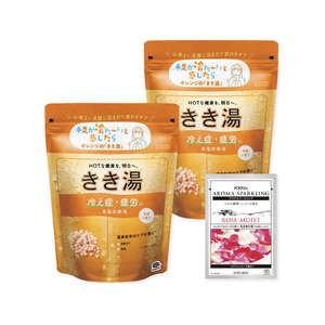アース製薬 きき湯 食塩炭酸湯 潮騒の香り 分包付 360ｇ×2P FCK654C-イメージ1