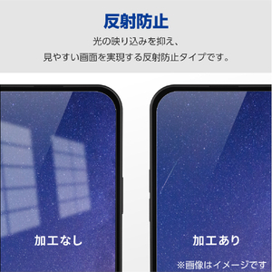 エレコム iPhone 15用フィルム 指紋防止 反射防止 PM-A23AFLF-イメージ3