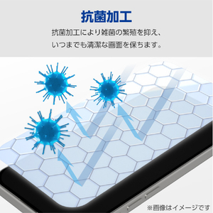 エレコム iPhone 15用フィルム 指紋防止 反射防止 PM-A23AFLF-イメージ5
