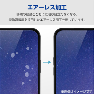 エレコム iPhone 15用フィルム 指紋防止 反射防止 PM-A23AFLF-イメージ6