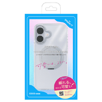 COCO　CASE iPhone 17用360°回転するリング付きマットケース クリア 1847-17-CLEAR