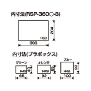 リングスター パーツボックスRSP-360Dブルー ブルー仕切あり36020554 FC222CB-4873629-イメージ4