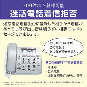 パナソニック デジタルコードレス電話機(子機1台タイプ) シルバー VE-GD28DL-S-イメージ8