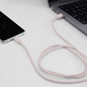 イツワ商事 USB Type-C to C 充電通信ケーブル(1m) ピンク MTCD2302PK-イメージ3