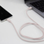イツワ商事 USB Type-C to C 充電通信ケーブル(1m) ピンク MTCD2302PK-イメージ3