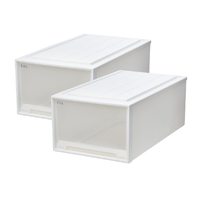 天馬 フィッツケース74-44L ホワイトクリア 2個組 ホワイトクリア ﾌｲﾂﾂｹ-ｽ74-44LWHCL2ｸﾞﾐ